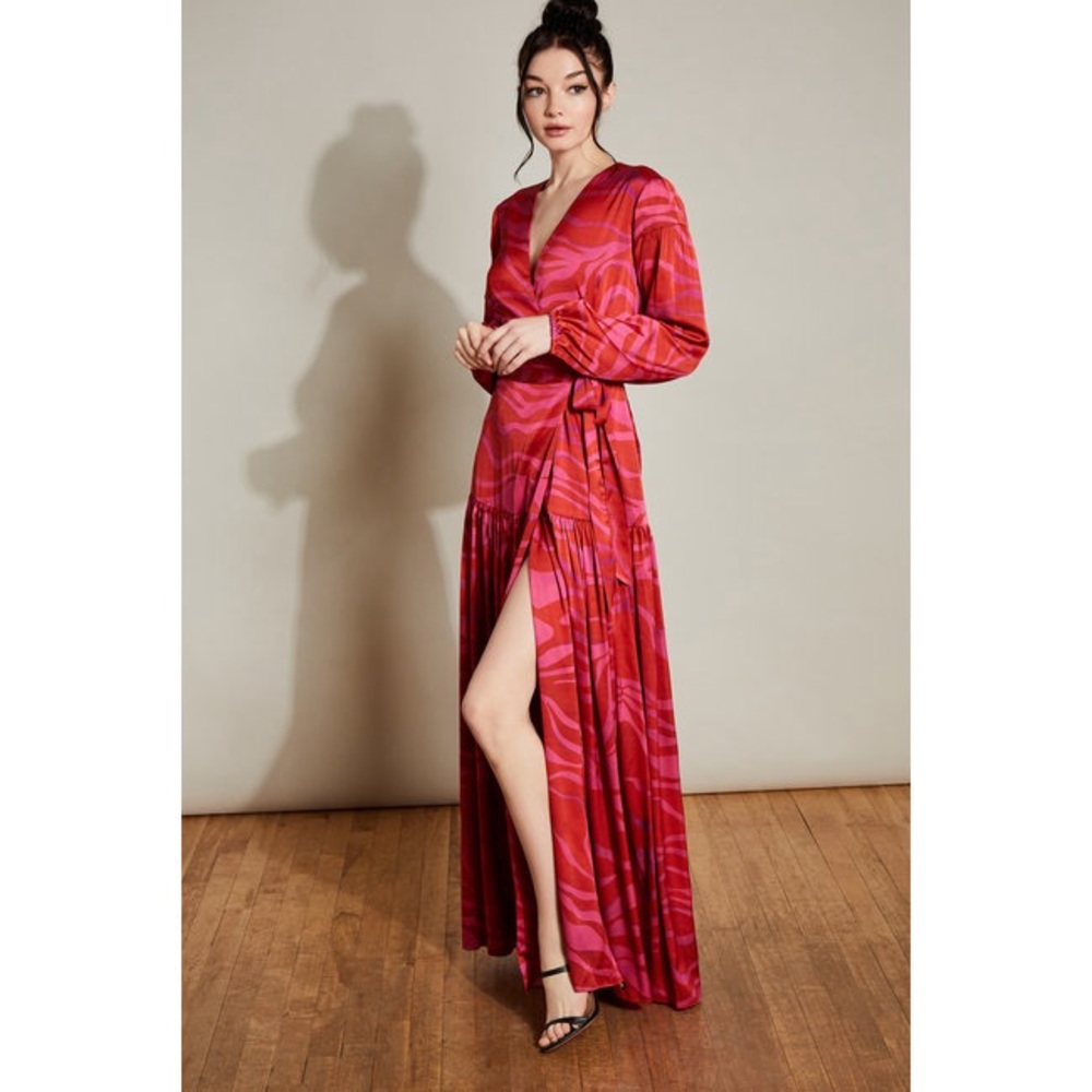 Anthropologie Hutch Ciara Maxi Wrap dress gown formal dressy Shopbop NWT